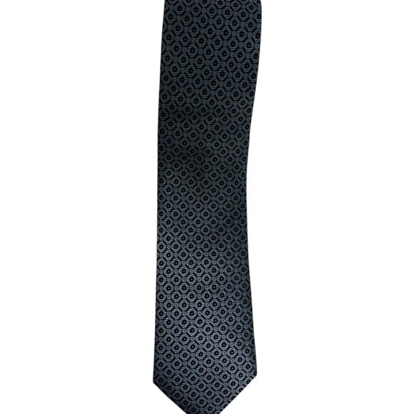 Byron Exclusive 100% Silk Necktie Multicolor Geometric Woven Striped Tie - Picture 2 of 6